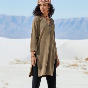 Peruvian Connection Gallerist Caftan Sweater Size XS